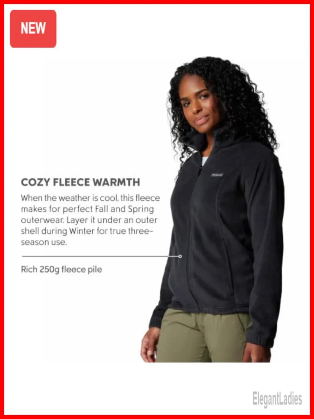 Columbia Women's Benton Springs Full Zip Fleece Jacket Cozy Warm